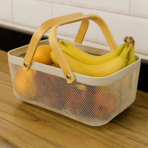 Bucket Canasta rectangular de alambre - comprar online