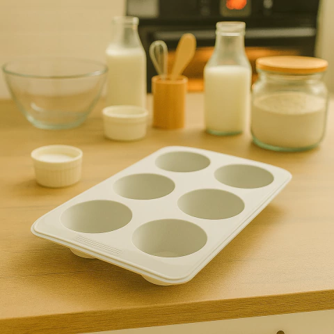 Molde de silicona para 6 muffins de 18x30cm - comprar online