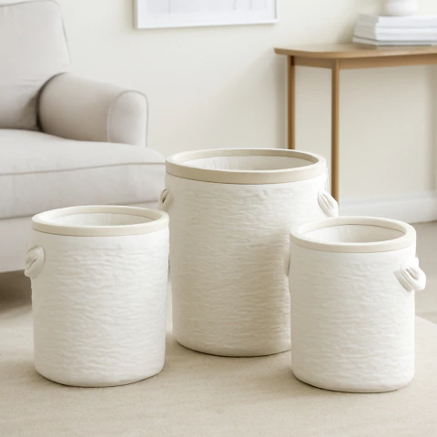 Set x3 Cestos Plush natural - comprar online