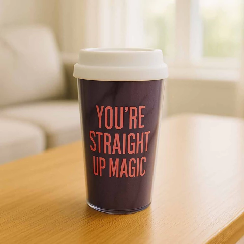 Vaso térmico de plástico 400ml varios diseños