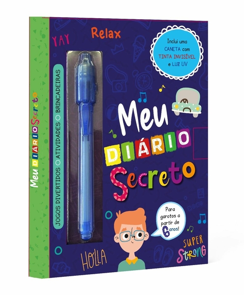 MEU DIÁRIO SECRETO - AZUL - PÉ DA LETRA