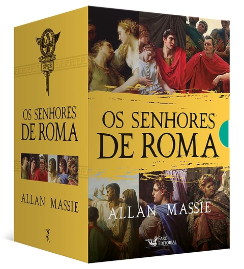 BOX - OS SENHORES DE ROMA - 6 LIVROS - ALLAN MASSIE - FARO EDITORIAL