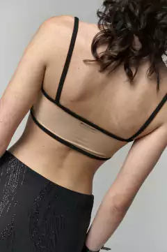 CROP TOP VENENO NUDE - tienda online