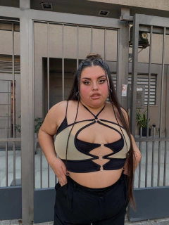 CROP TOP VENENO NUDE