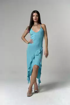 VESTIDO ICONICA DEADSTOCK TURQUESA - comprar online