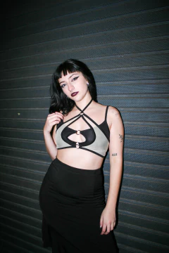 CROP TOP VENENO NUDE