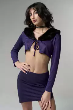 CROP TOP 2000s VIOLETAS