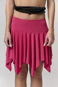 MINI FALDA BICHA DEADSTOCK ROSA - comprar online