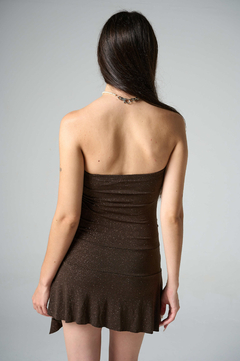 VESTIDO BRILLO MARRON DEADSTOCK en internet