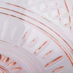 Centro de Mesa com Pé Lys Rosa - Cristal Wolff na internet