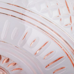 Centro de Mesa com Pé Lys Rosa - Cristal Wolff na internet