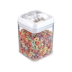 Pote Hermético Quadrado Easy Lock - 1,7L - Design Gallery Santos 
