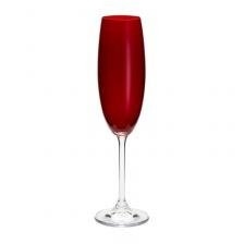 Jogo 6 Taças Champanhe Colibri Vermelhas 220ml - Cristal Bohemia na internet