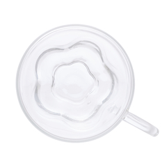 Conj. 2 Xícaras com Parede Dupla Hibisco - 75ml