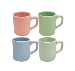 Cj. 4 Mini Canecas Coloridas - 85ml