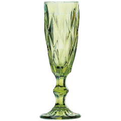 Jogo 6 Taças para Champanhe Diamond Verde - 140ml - comprar online