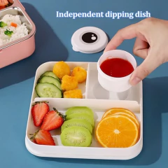 Imagem do Lancheira Infantil Whale com Divisórias, Molheira e Colher