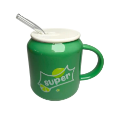 Caneca com Canudo - 380ml - Design Gallery Santos 