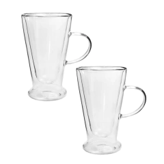 Conjunto 2 Canecas de Vidro - 385ml
