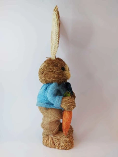 Coelho Rústico Palha Natural - 33cm - comprar online