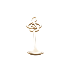Conjunto 4 Colheres Inox para Chá Music Dourado - Design Gallery Santos 