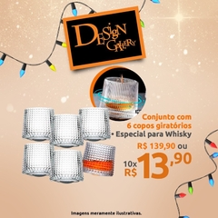 Conjunto 6 Copos Giratórios para Whisky