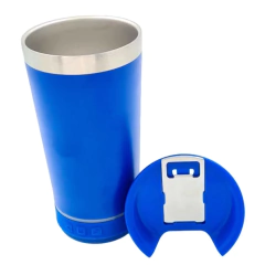Copo Térmico para Cerveja com Caixa de Som Bluetooth e Led - 473ml