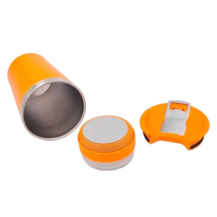 Copo Térmico para Cerveja com Caixa de Som Bluetooth e Led - 473ml - Design Gallery Santos 