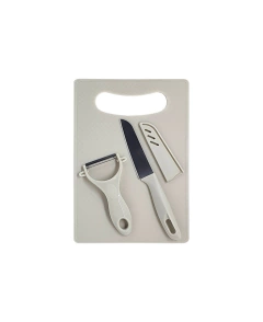 Kit Tábua + Faca e Descascador Inox - comprar online