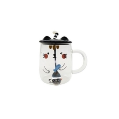 Caneca Gatinho com Colher e Tampa - 400ml - Design Gallery Santos 
