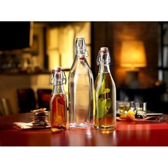 Garrafa de Vidro Hermética Clear - 500ml - Design Gallery Santos 