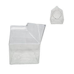 Jarra de Vidro Formato de Caixa - 350ml