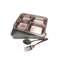 Marmita Térmica com Divisória e Talheres - comprar online