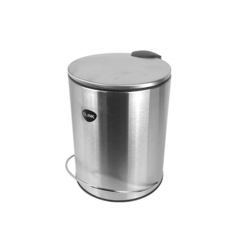Lixeira em Aço Inox com Fechamento Lento - 5 Litros - comprar online