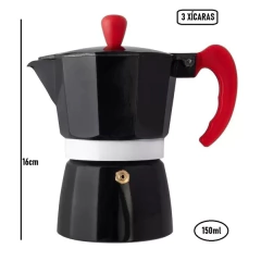 Cafeteira Italiana Color - 3 Xícaras - Design Gallery Santos 