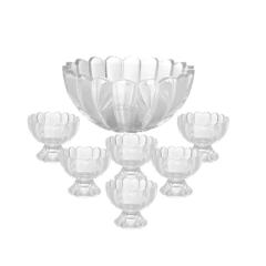 Conjunto de Sobremesa Pétalas Cristal Wolff - 7 Peças