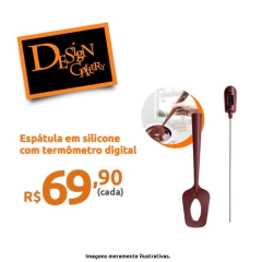 Espátula com Termômetro Digital