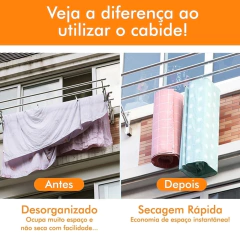 Varal/Cabide Espiral em Aço Inox - Design Gallery Santos 