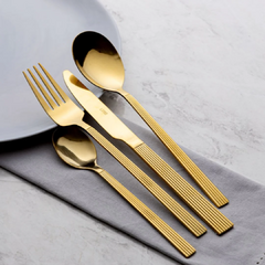 Faqueiro Athenas Dourado - 16 Peças - comprar online