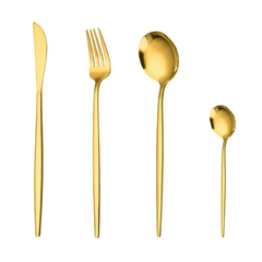 Faqueiro Nagoia Dourado - 24 peças﻿