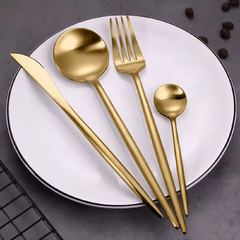 Faqueiro Nagoia Dourado - 24 peças﻿ - comprar online