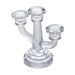 Candelabro para 3 Velas Allure Wolff - Design Gallery Santos 