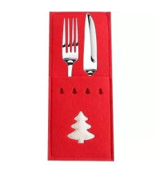 Porta Talheres em Feltro Árvore de Natal