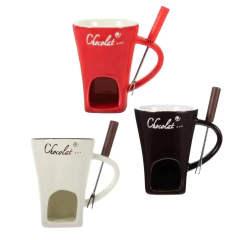 Caneca para Fondue Chocolat - 2 peças