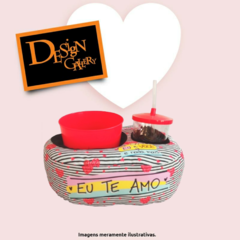 Kit Almofada Porta Pipoca Amor - 3 peças