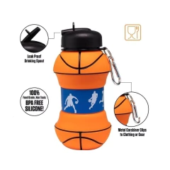 Garrafa Retrátil em Silicone - 550ml na internet