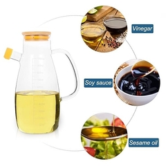 Bule / Galheteiro com Tampa de Bambu - 650ml - comprar online