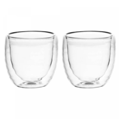 Kit 2 Copos para Café com Parede Dupla Gomos Wolff - 80ml