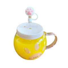 Caneca Patinha com Tampa e Canudo - 400ml - comprar online