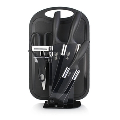 Conjunto de Facas no Cepo com Tábua e Acessórios - comprar online